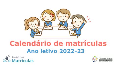 matriculas 2022/23 datas